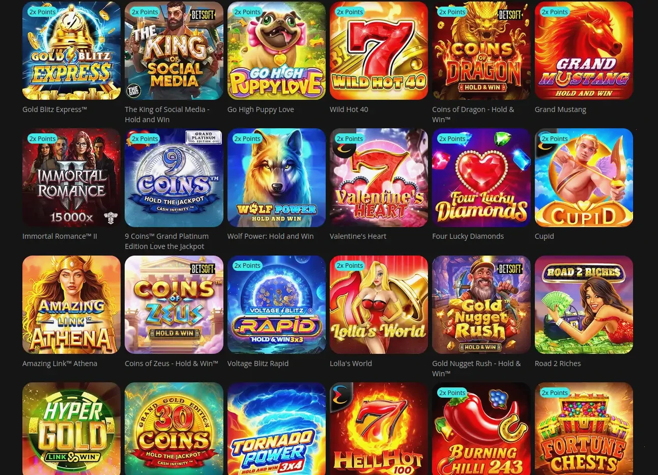 Betcave Casino Login-Bereich und Spieleübersicht 2026